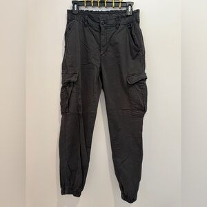 American Eagle Jogger Cargo Pants, Black - Size 6